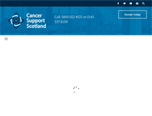 Tablet Screenshot of cancersupportscotland.org